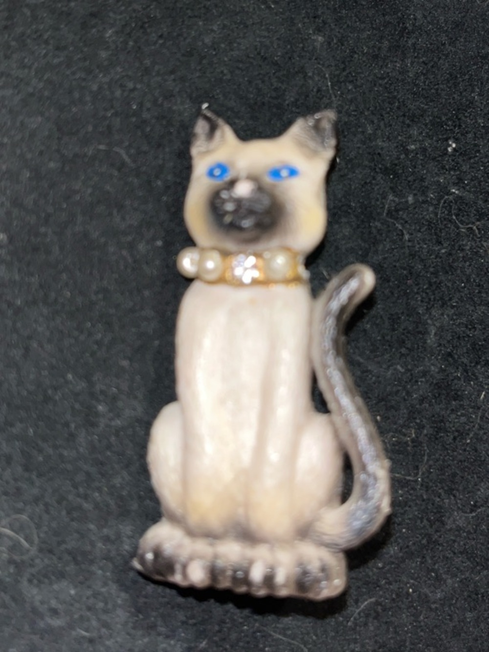 Avon Siamese Cat Brooches - Cream, Brown & Blue - Picture 2 of 4